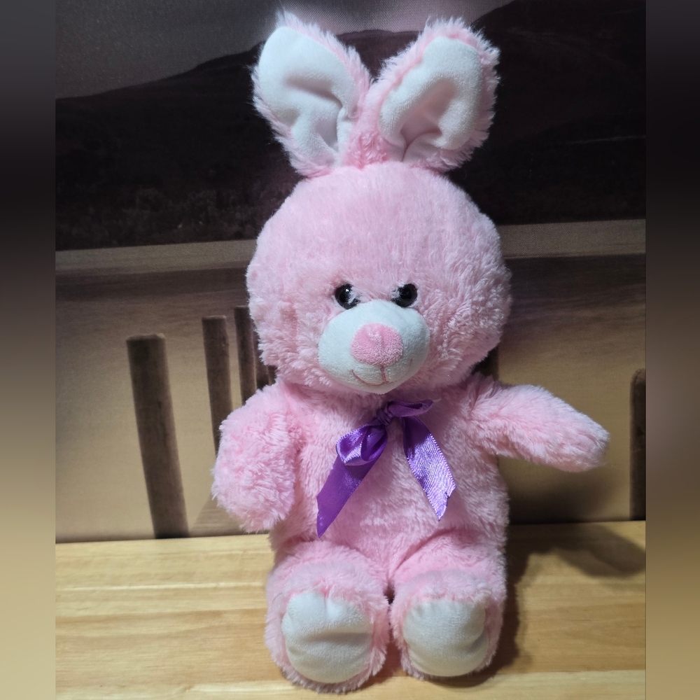 Hug Fun Pink Plush Bunny Rabbit Toy